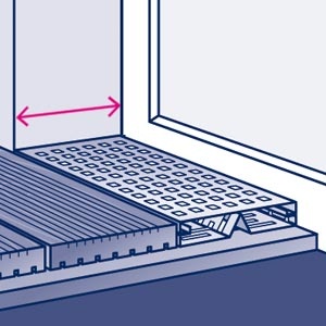 Bangkirairinne auf Laibungsbreite Bangkirairinne auf Laibungsbreite