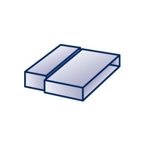 Flachkanal-Übergangsstück Flachkanal-Übergangsstück