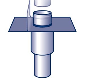Dach-Kaskaden-Gully, senkrecht, wärmegedämmt Dach-Kaskaden-Gully, senkrecht, wärmegedämmt